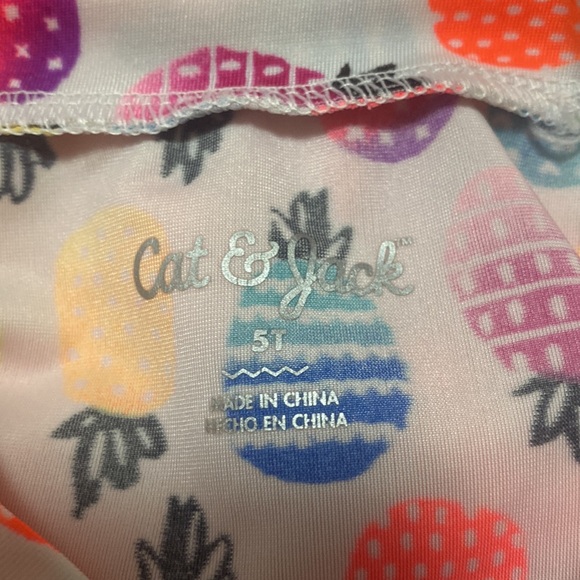Cat and Jack 5T pineapple bathing suit - Picture 5 of 5
